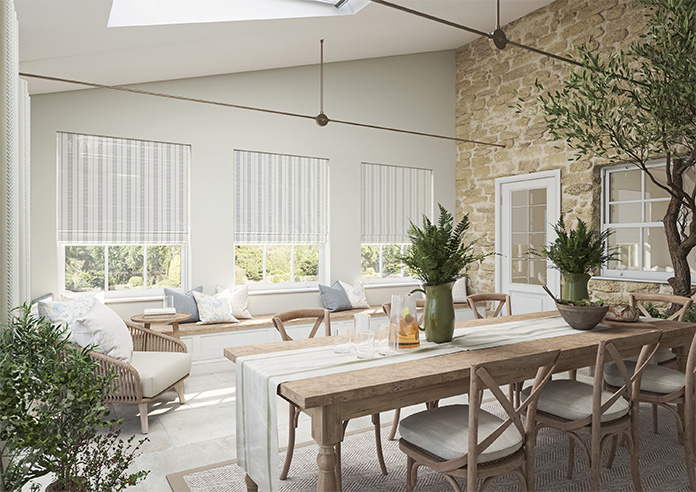 Laurel Stripe, Horizon - Roman Blind - Image 6